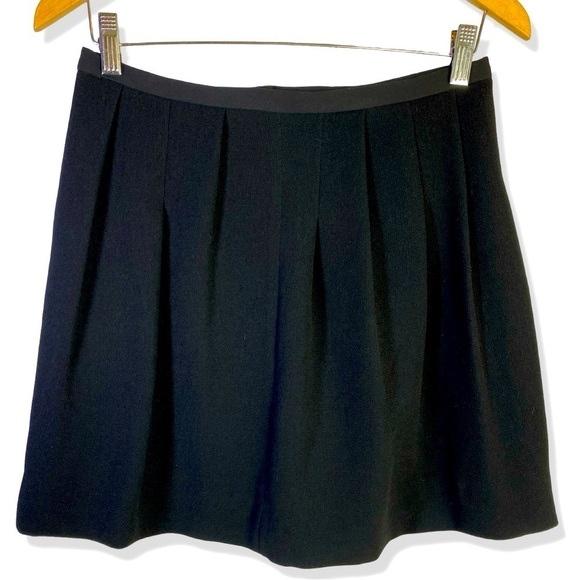 SANDRO Black Pleated Mini Skirt - Picture 1 of 7